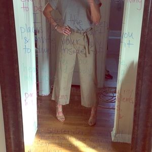 J. Crew, 4T High waist wide leg crop pant